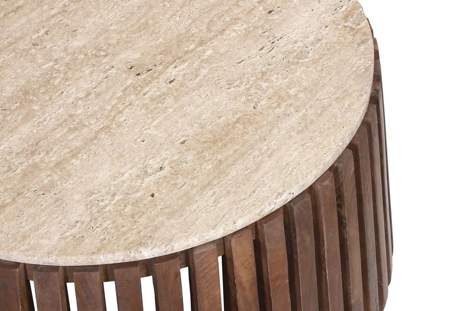 Couchtisch Lucce | Ø70 x 40 cm | Mangoholz