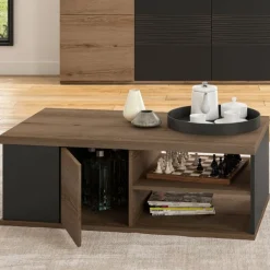 Couchtisch Magda | 110 x 60 x 40 cm | Brown Matte Black