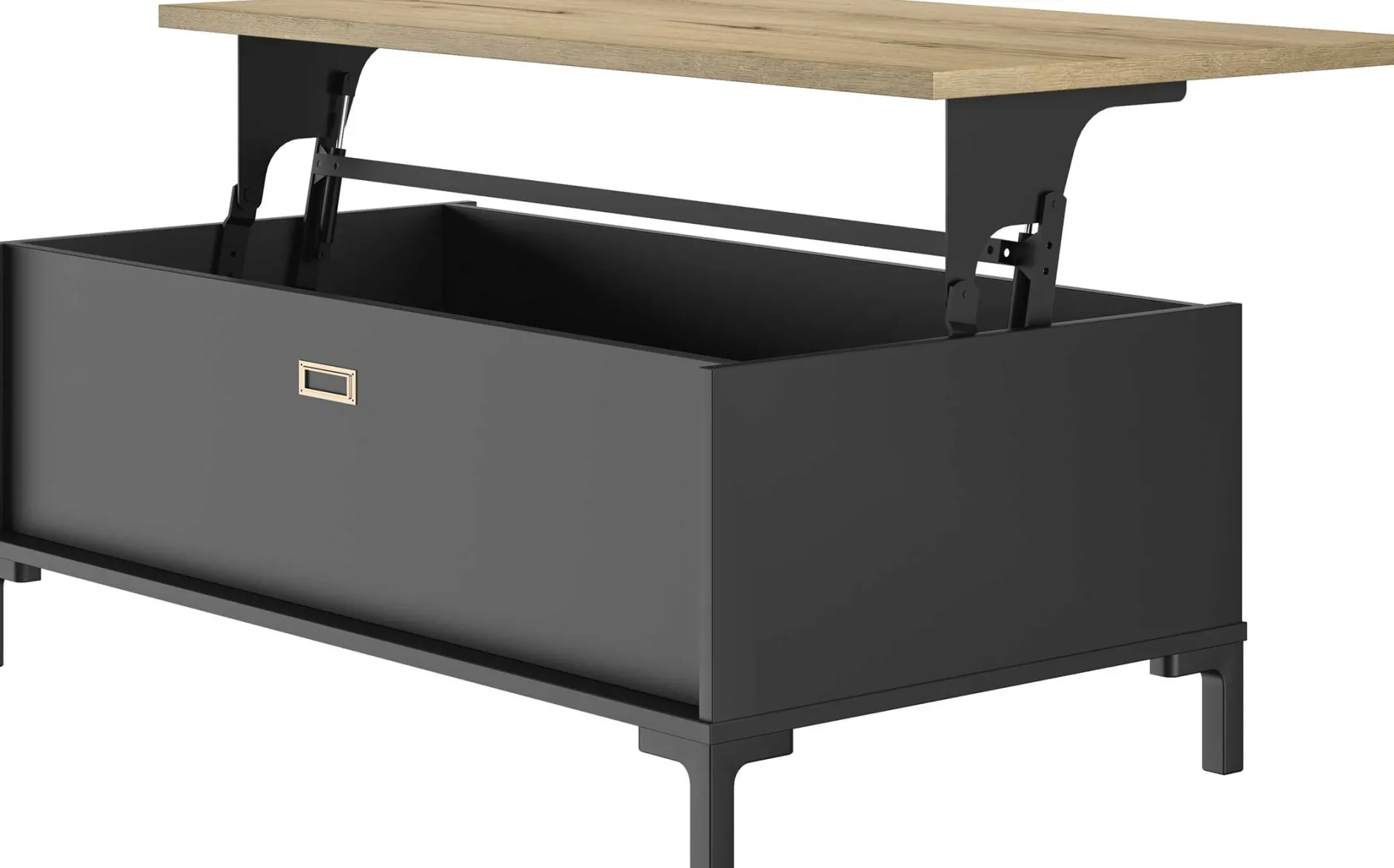 Couchtisch Manchester | Mit Ablagefläche | 109 x 60 x 36 cm | Helvezia Oak Design