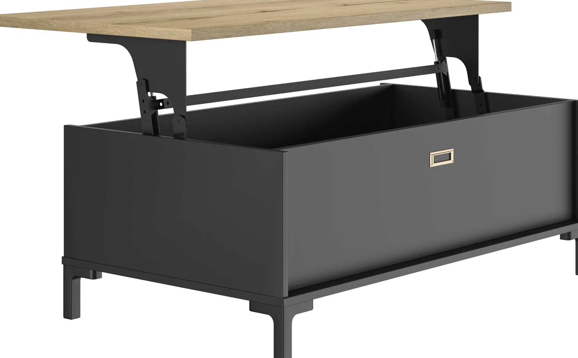 Couchtisch Manchester | Mit Ablagefläche | 109 x 60 x 36 cm | Helvezia Oak Design