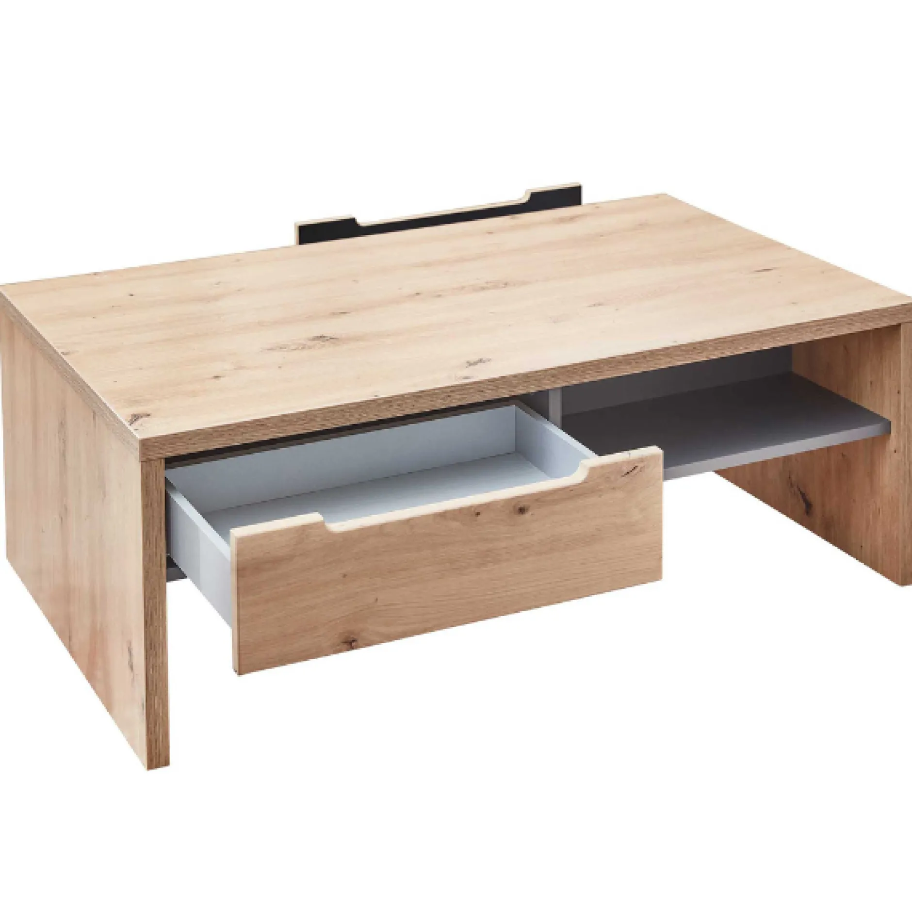 Couchtisch Medina 110x65cm 2 Schubladen - Eiche