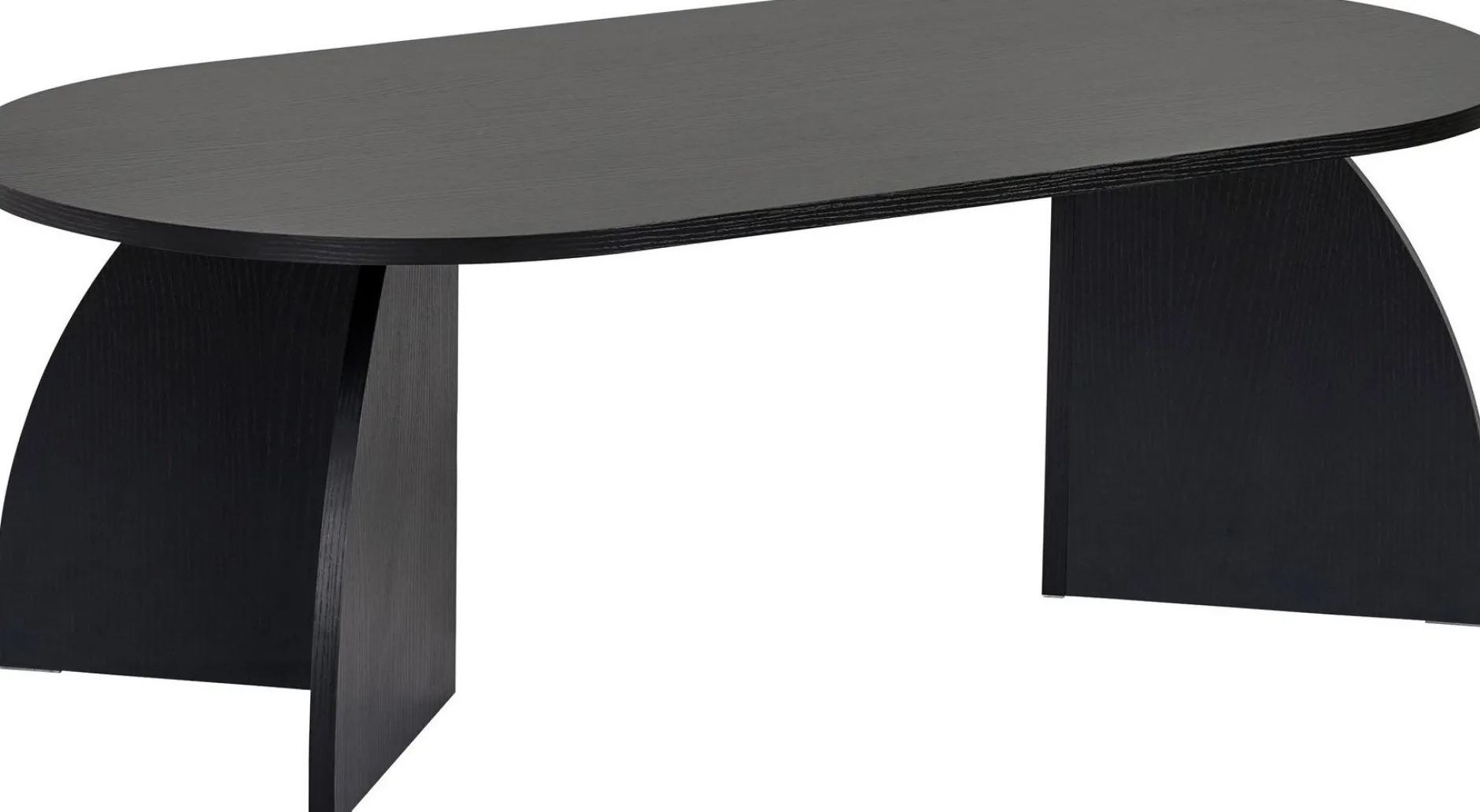 Couchtisch Melina - 100% MELAMINE - Holzschwarz - 40 x 60 x 120 cm