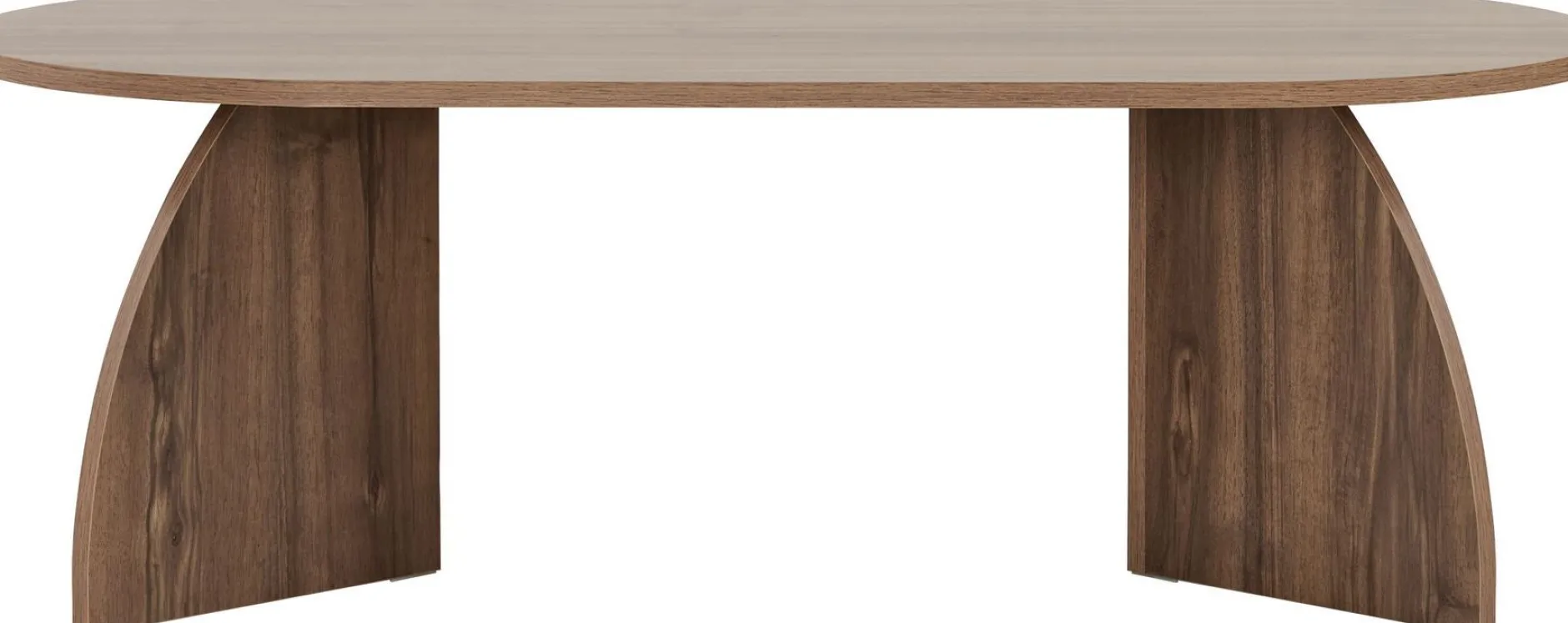 Couchtisch Melina - 100% MELAMINE - Walnuss - 40 x 60 x 120 cm