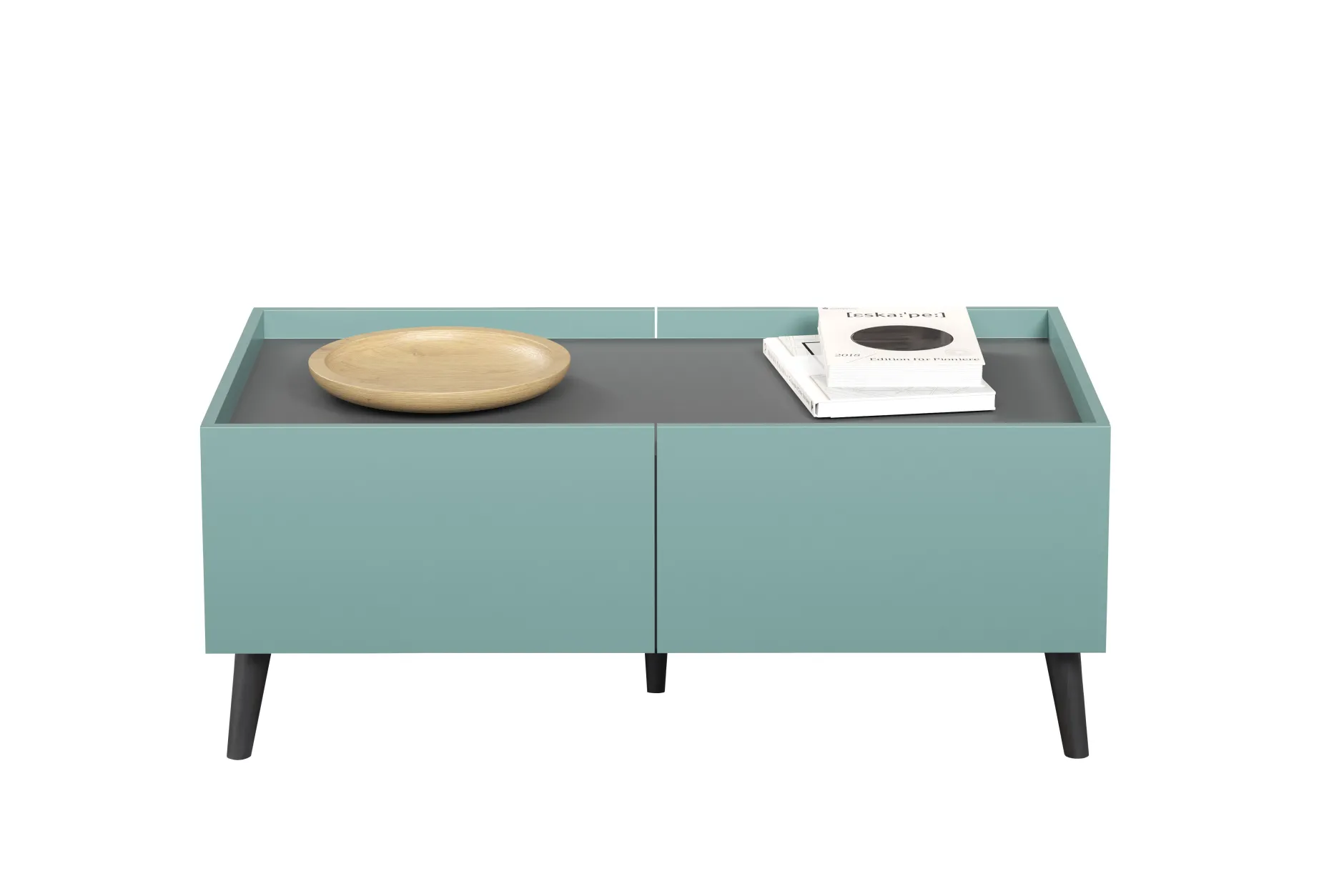 Couchtisch Melton | 110 x 60 x 44 cm | Anthrazitblau