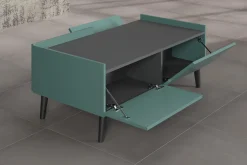 Couchtisch Melton | 110 x 60 x 44 cm | Anthrazitblau