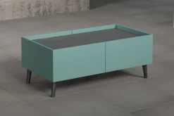 Couchtisch Melton | 110 x 60 x 44 cm | Anthrazitblau