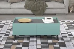 Couchtisch Melton | 110 x 60 x 44 cm | Anthrazitblau