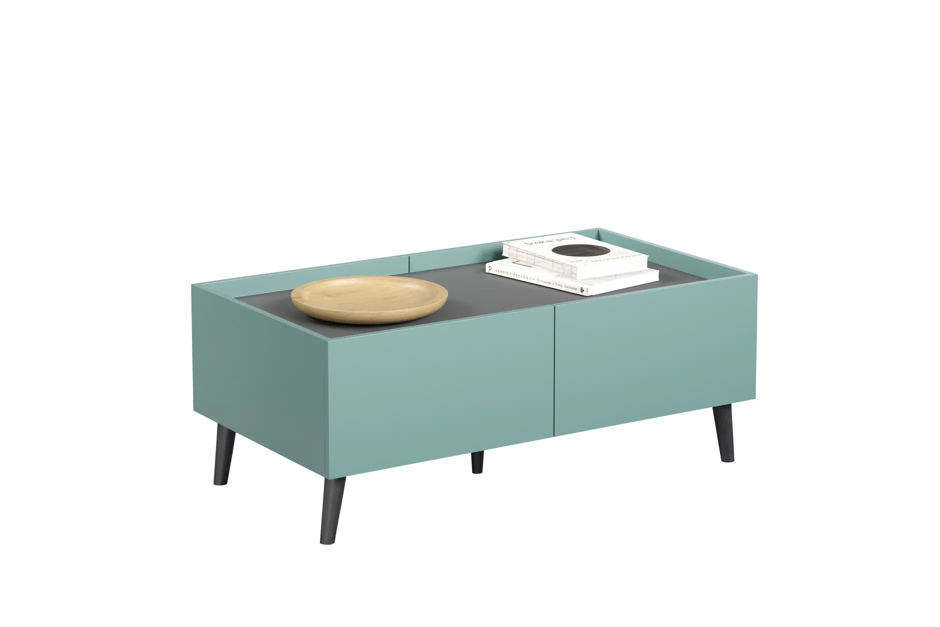 Couchtisch Melton | 110 x 60 x 44 cm | Anthrazitblau