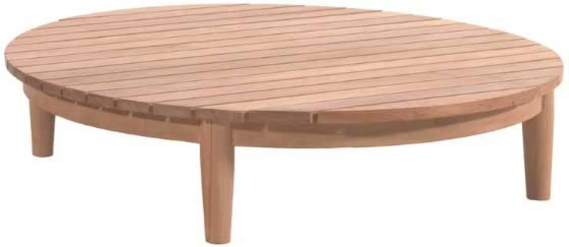 Couchtisch Mezzeluna 90cm Teakholz Braun Outdoor