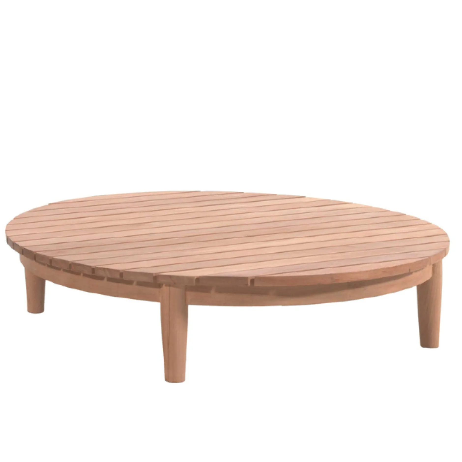 Couchtisch Mezzeluna 90cm Teakholz Braun Outdoor