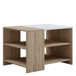 Couchtisch Milana 70x50 cm-Sonoma Eiche/Weiß
