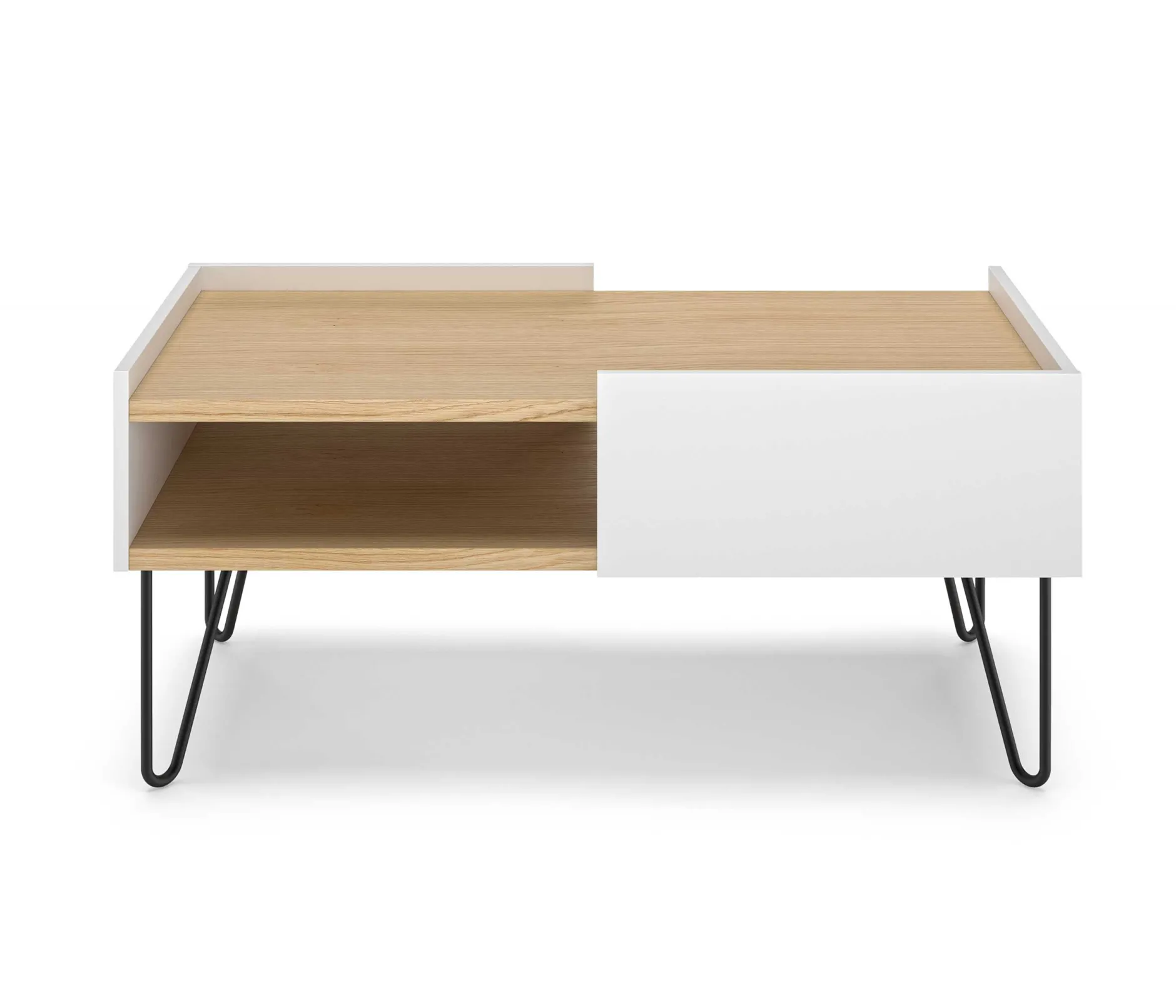 Couchtisch Nina 110cm - Eiche/Weiß