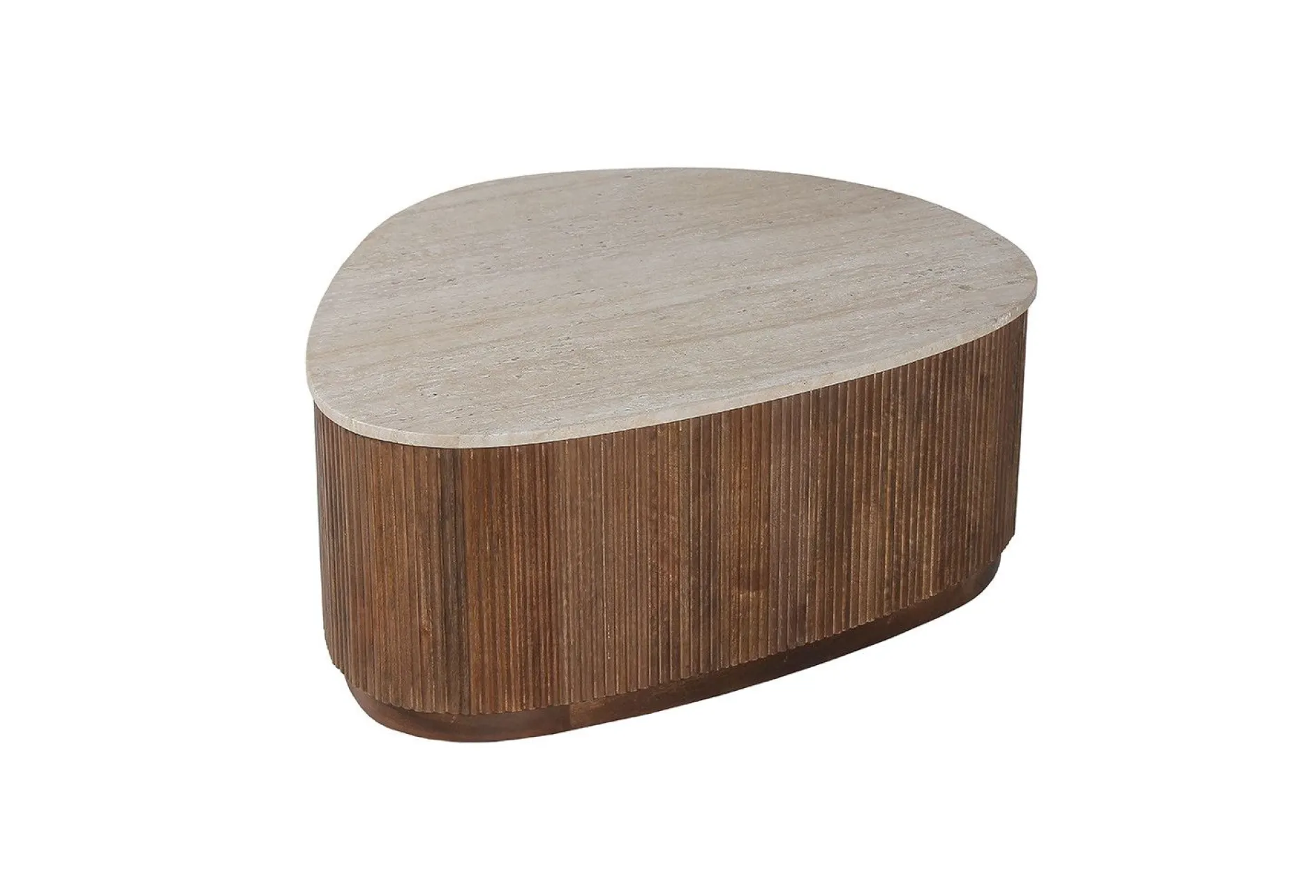 Couchtisch Nolan | 100 x 80 x 35 cm | Design Travertin Beige