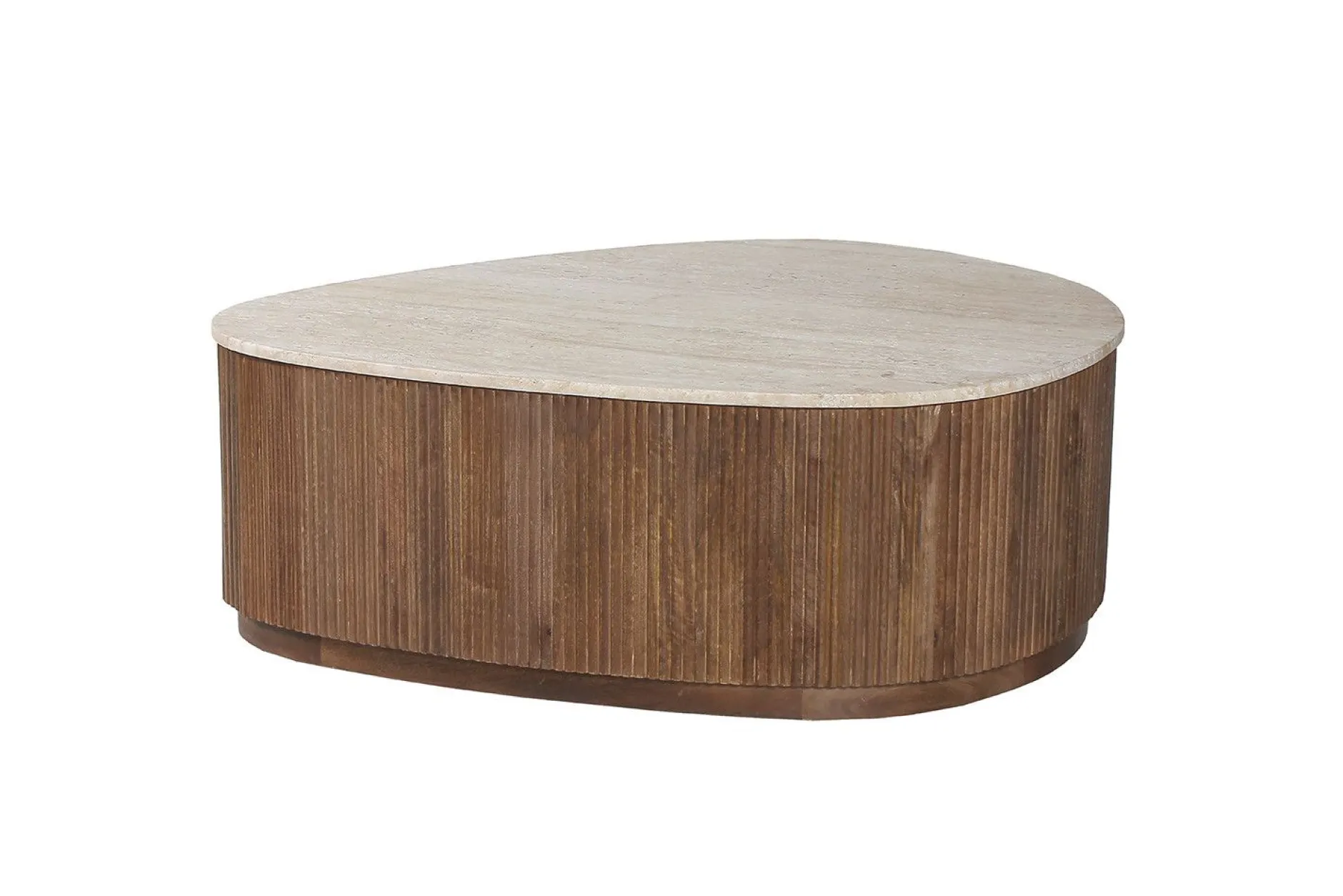 Couchtisch Nolan | 100 x 80 x 35 cm | Design Travertin Beige