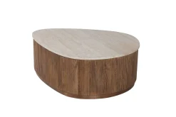 Couchtisch Nolan | 100 x 80 x 35 cm | Design Travertin Beige