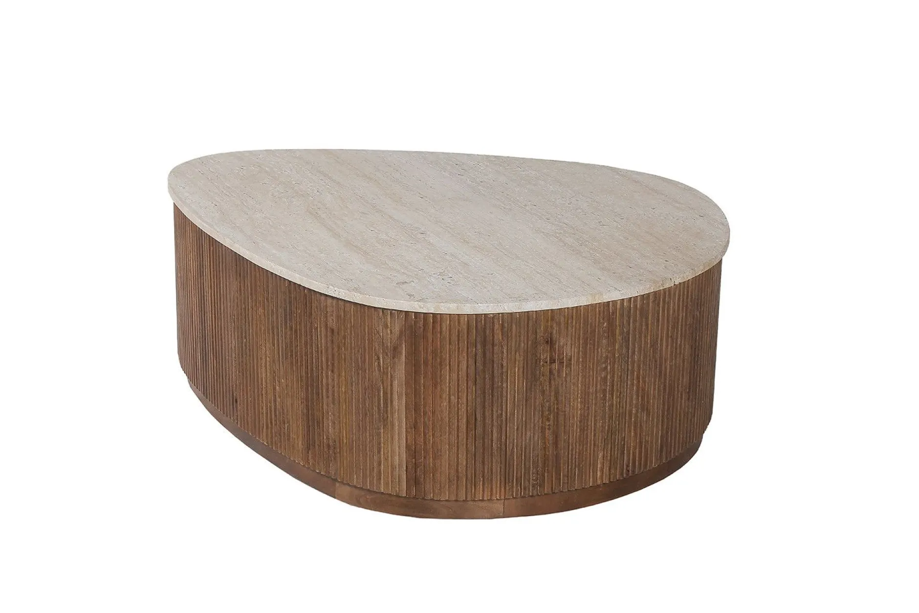 Couchtisch Nolan | 100 x 80 x 35 cm | Design Travertin Beige