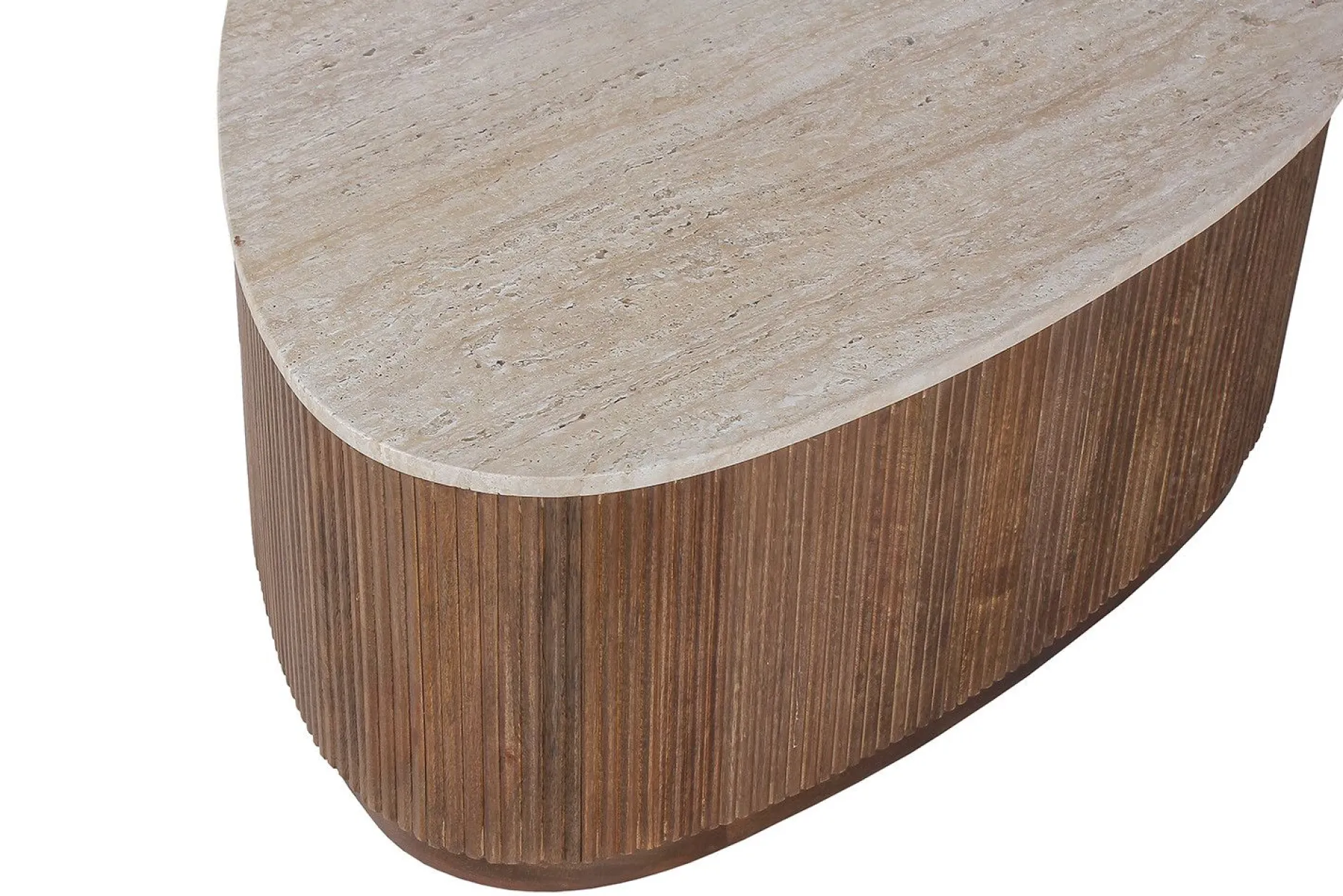 Couchtisch Nolan | 100 x 80 x 35 cm | Design Travertin Beige