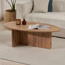 Couchtisch Orba - 100% MELAMINE - Atlantik-Kiefer - 40 x 65 x 120 cm