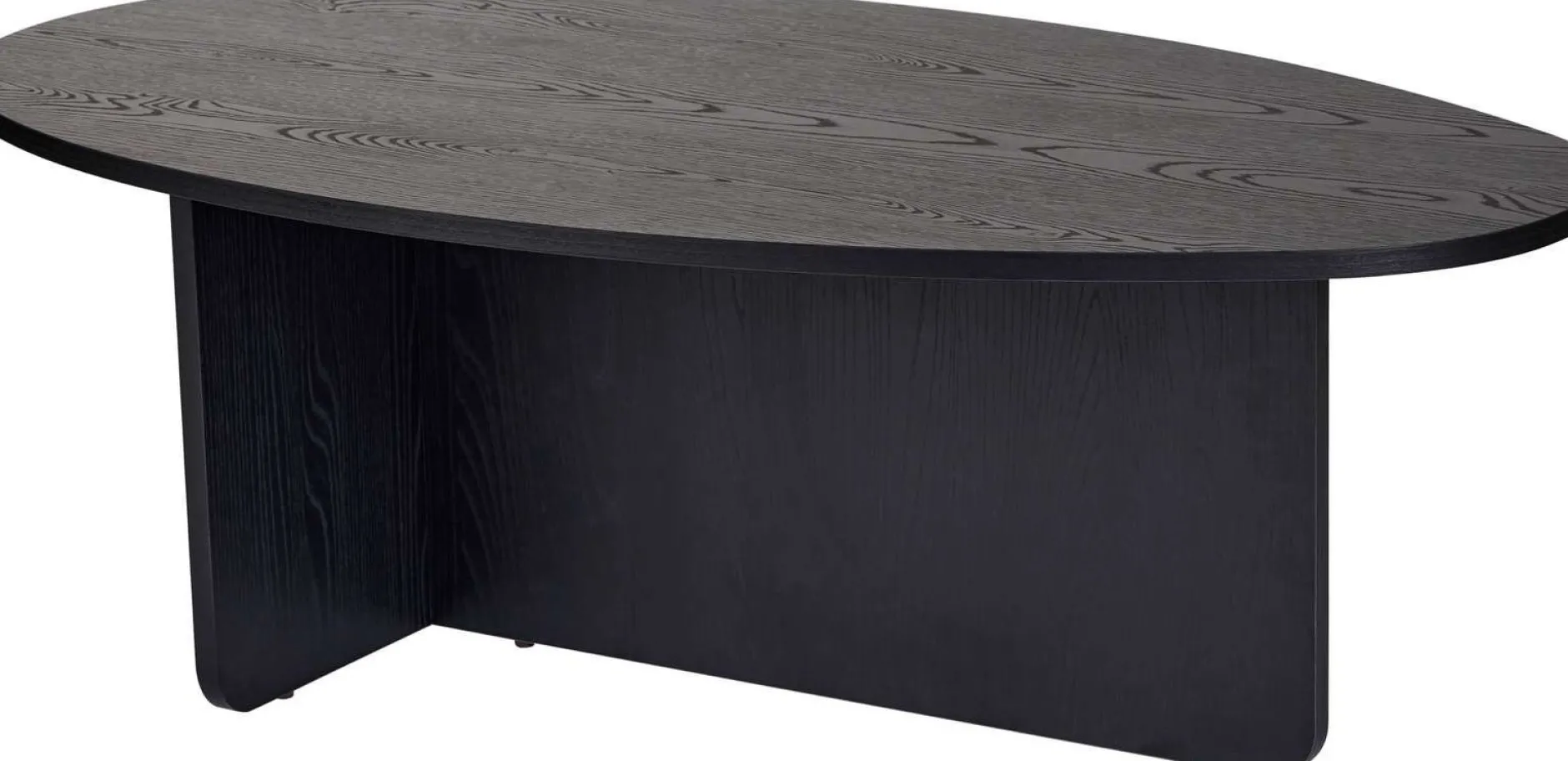 Couchtisch Orba - 100% MELAMINE - Holzschwarz - 40 x 65 x 120 cm