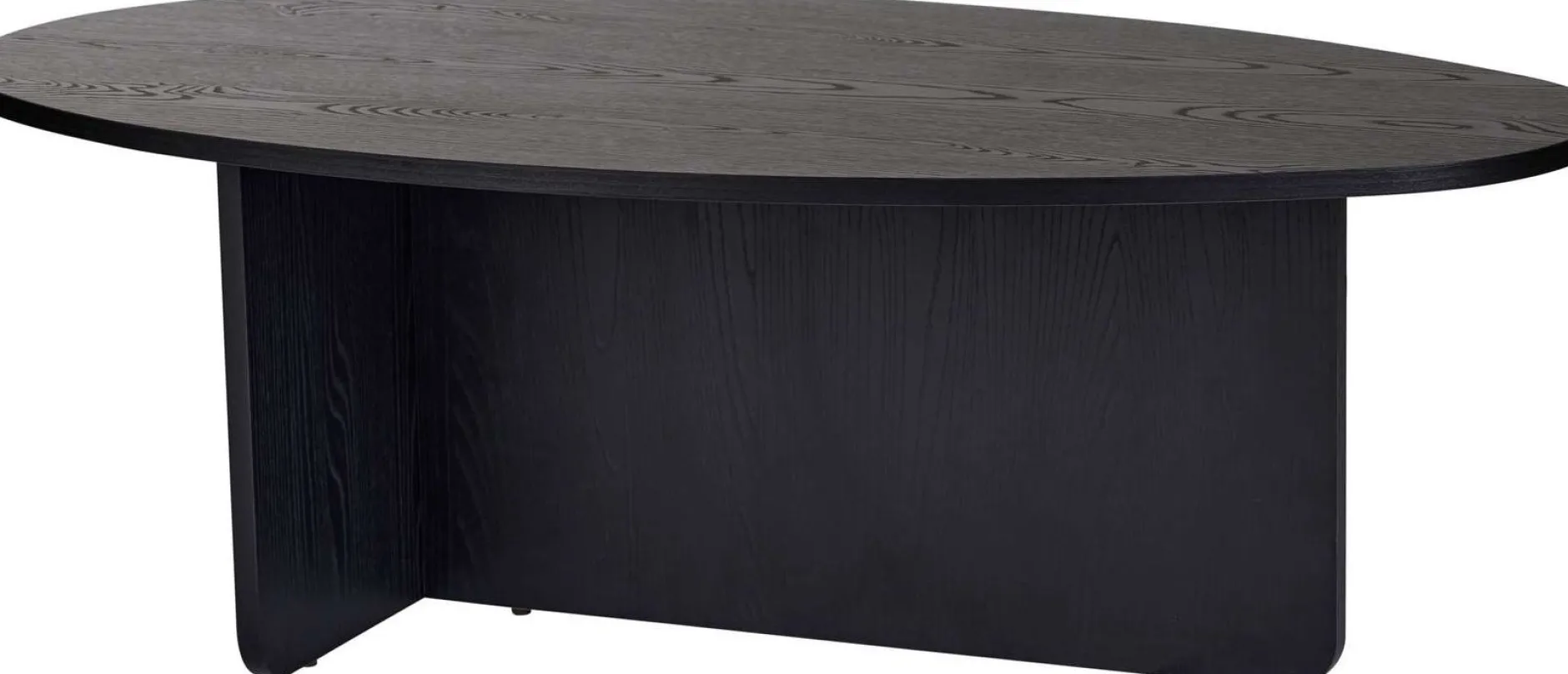 Couchtisch Orba - 100% MELAMINE - Holzschwarz - 40 x 65 x 120 cm