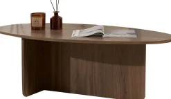 Couchtisch Orba - 100% MELAMINE - Walnuss - 40 x 65 x 120 cm