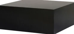 Couchtisch Prizma - 100% MDF - Holzschwarz - 35 x 90 x 90 cm