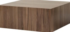 Couchtisch Prizma - 100% MDF - Walnuss - 35 x 90 x 90 cm