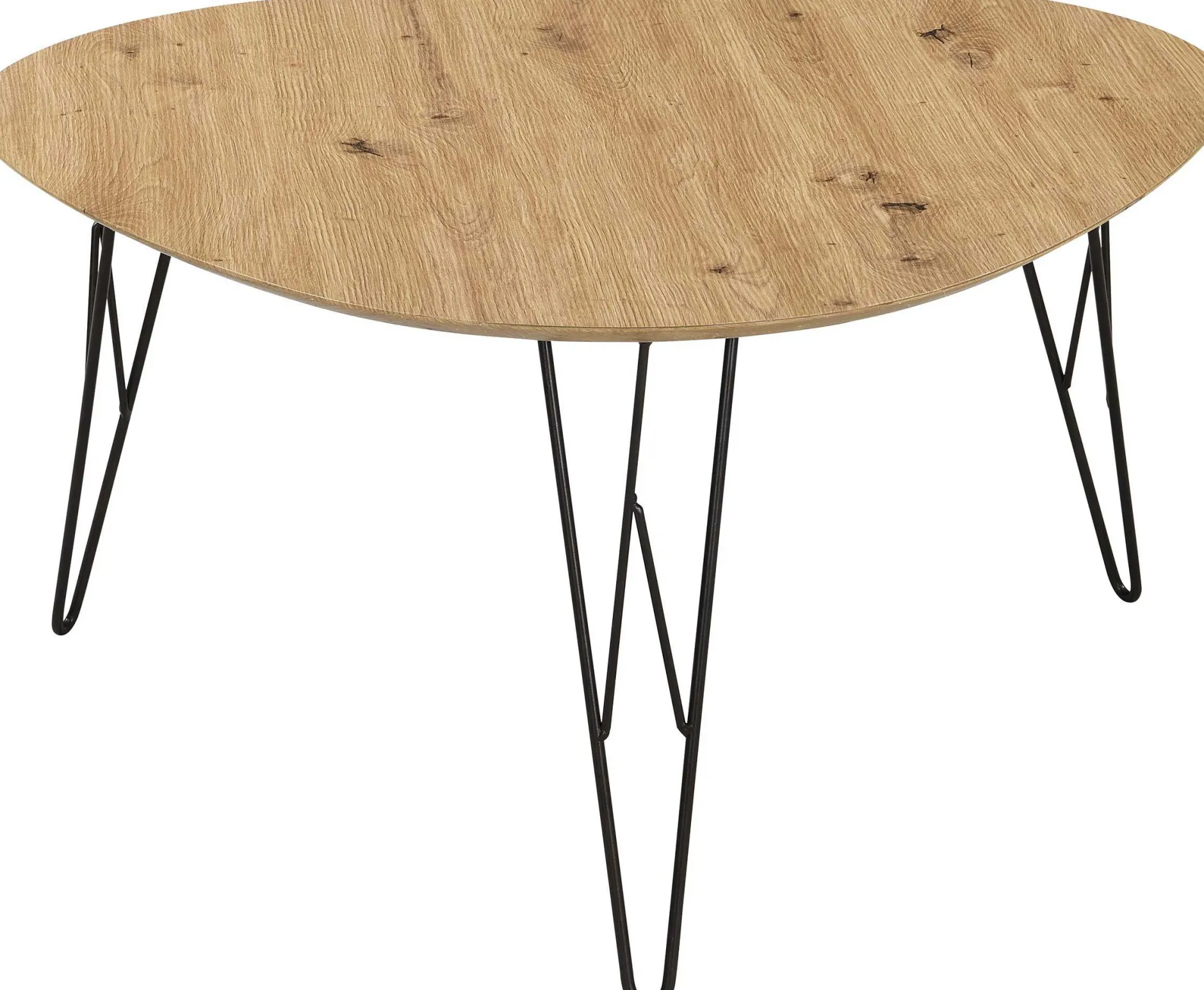 Couchtisch Ramblas 80x78 - Metall/Eiche