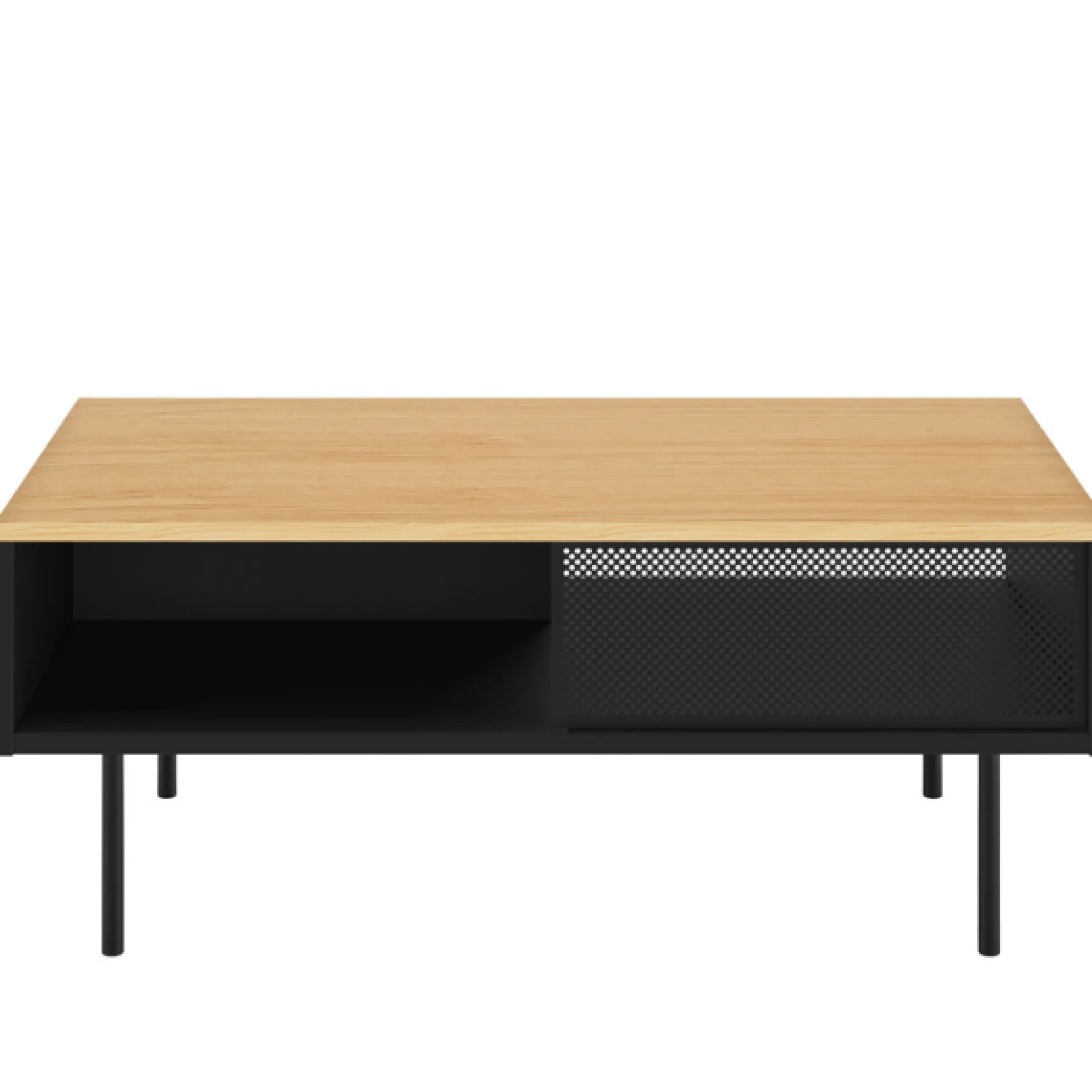Couchtisch Renée 100 cm - Eiche/schwarz