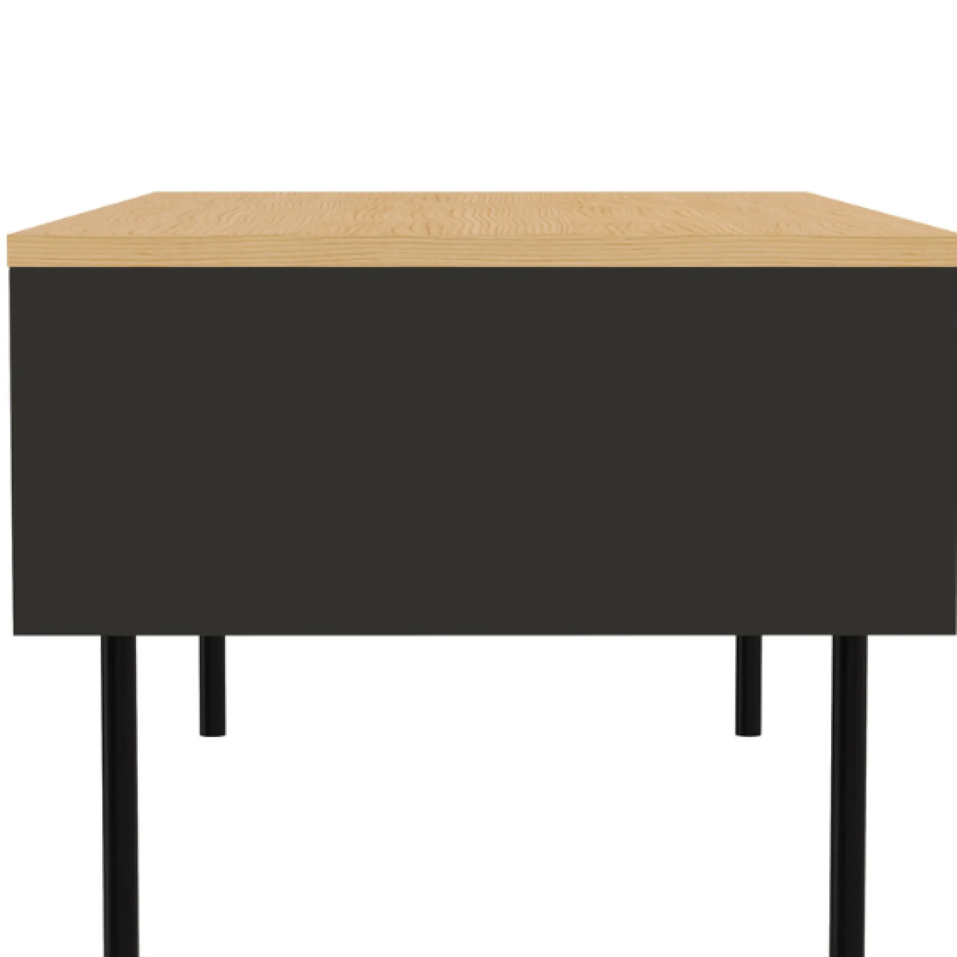 Couchtisch Renée 100 cm - Eiche/schwarz