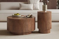 Couchtisch Runaway | Ø70 x 38 cm | Mangoholz