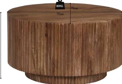 Couchtisch Runaway | Ø70 x 38 cm | Mangoholz