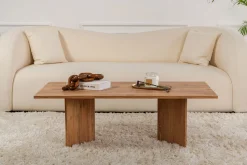 Couchtisch Sabin - 100% MELAMINE - Atlantik-Kiefer - 40 x 60 x 119 cm