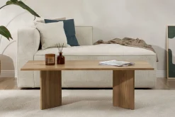 Couchtisch Sabin - 100% MELAMINE - Eiche - 40 x 60 x 119 cm