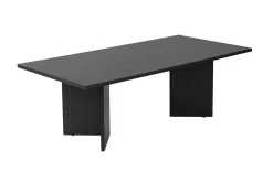 Couchtisch Sabin - 100% MELAMINE - Holzschwarz - 40 x 60 x 119 cm