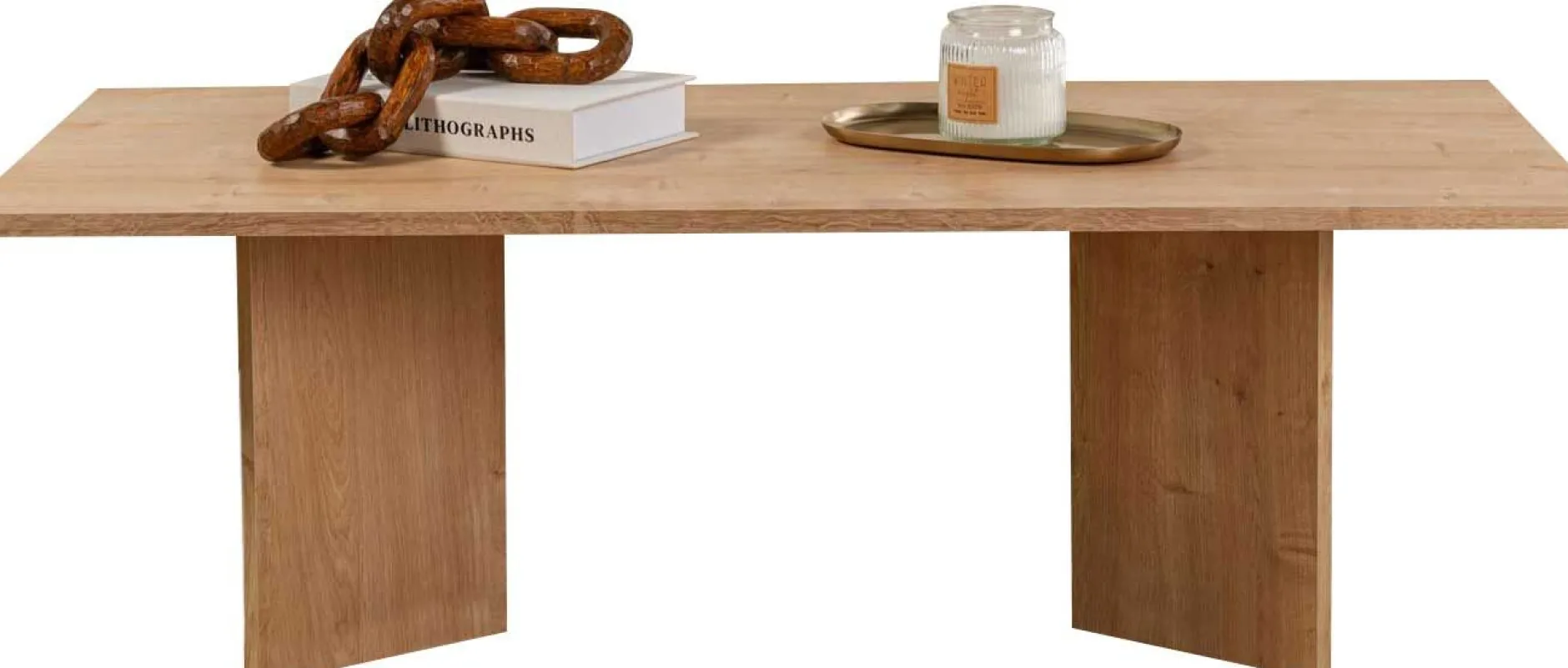 Couchtisch Sabin - 100% MELAMINE - Saphireiche - 40 x 60 x 119 cm
