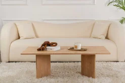 Couchtisch Sabin - 100% MELAMINE - Saphireiche - 40 x 60 x 119 cm