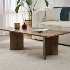 Couchtisch Sabin - 100% MELAMINE - Walnuss - 40 x 60 x 119 cm