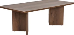 Couchtisch Sabin - 100% MELAMINE - Walnuss - 40 x 60 x 119 cm