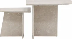 Couchtisch Sala MDF Marmorlook 60x60 cm, 40x40 cm Beige
