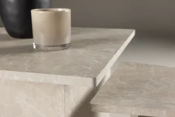 Couchtisch Sala MDF Marmorlook 60x60 cm, 40x40 cm Beige