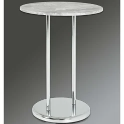 Couchtisch Sebastian - 40x40x55 cm - Betonoptik/Stahl