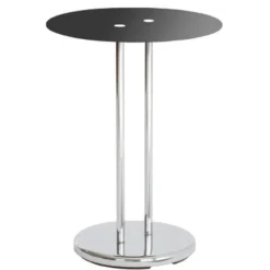 Couchtisch Sebastian - 40x40x55 cm - Schwarz/Stahl