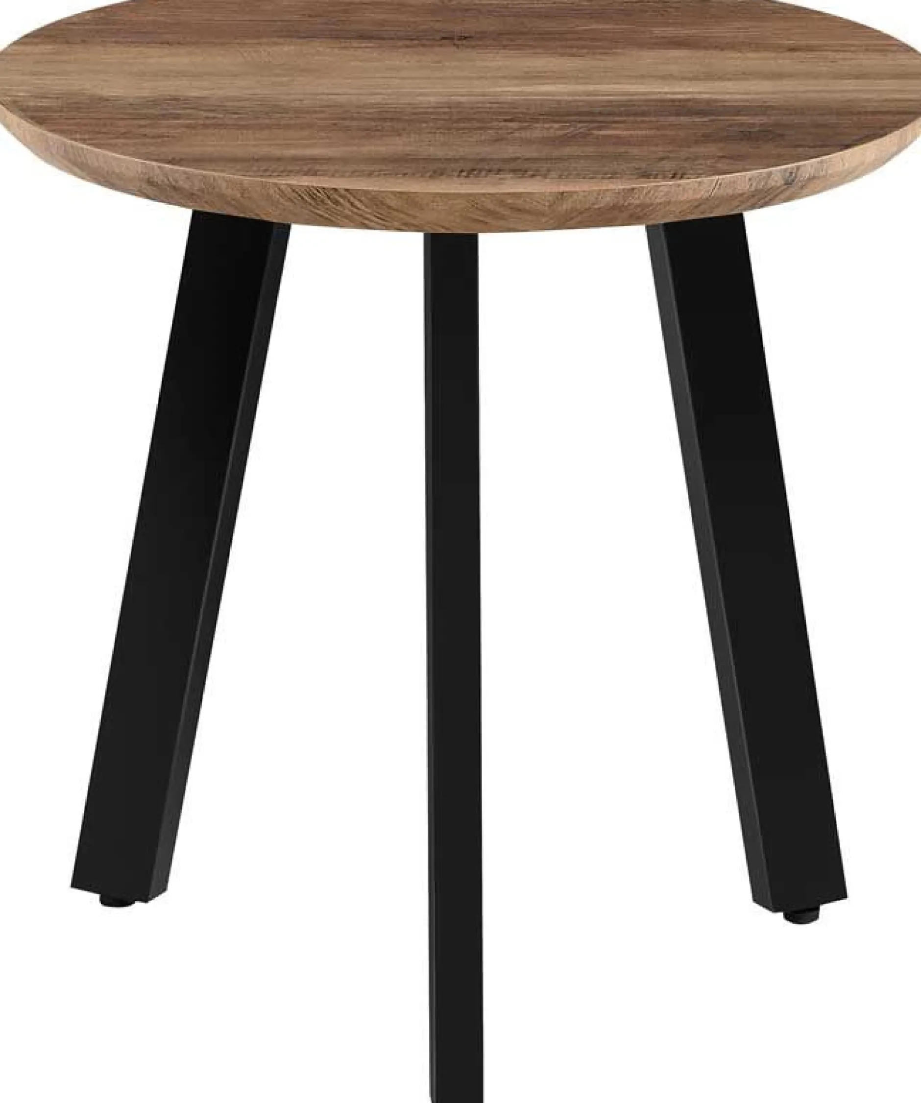 Couchtisch-Set Aziz - Ø50x50cm und Ø80x45cm - Mangoholz/schwarz