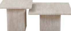 Couchtischset Destiny | 60 x 60 x 52 cm / 80 x 80 x 42 cm | Beigefarbenes Design