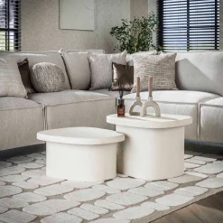 Couchtisch-Set Marbella Elegance Marmorverbundstoff