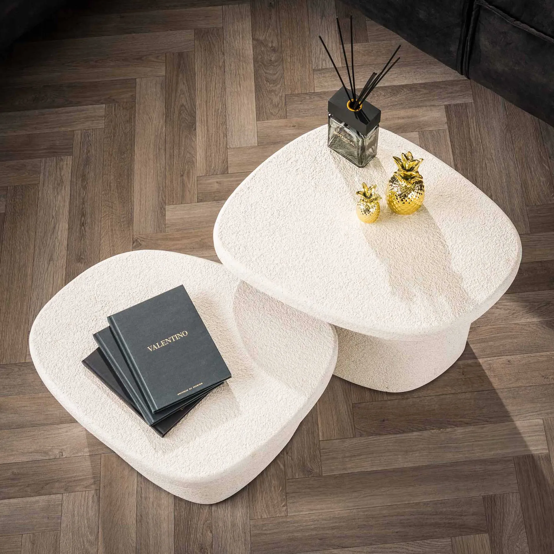Couchtisch-Set Marbella Elegance Marmorverbundstoff