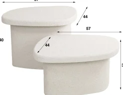 Couchtisch-Set Marbella Elegance Marmorverbundstoff