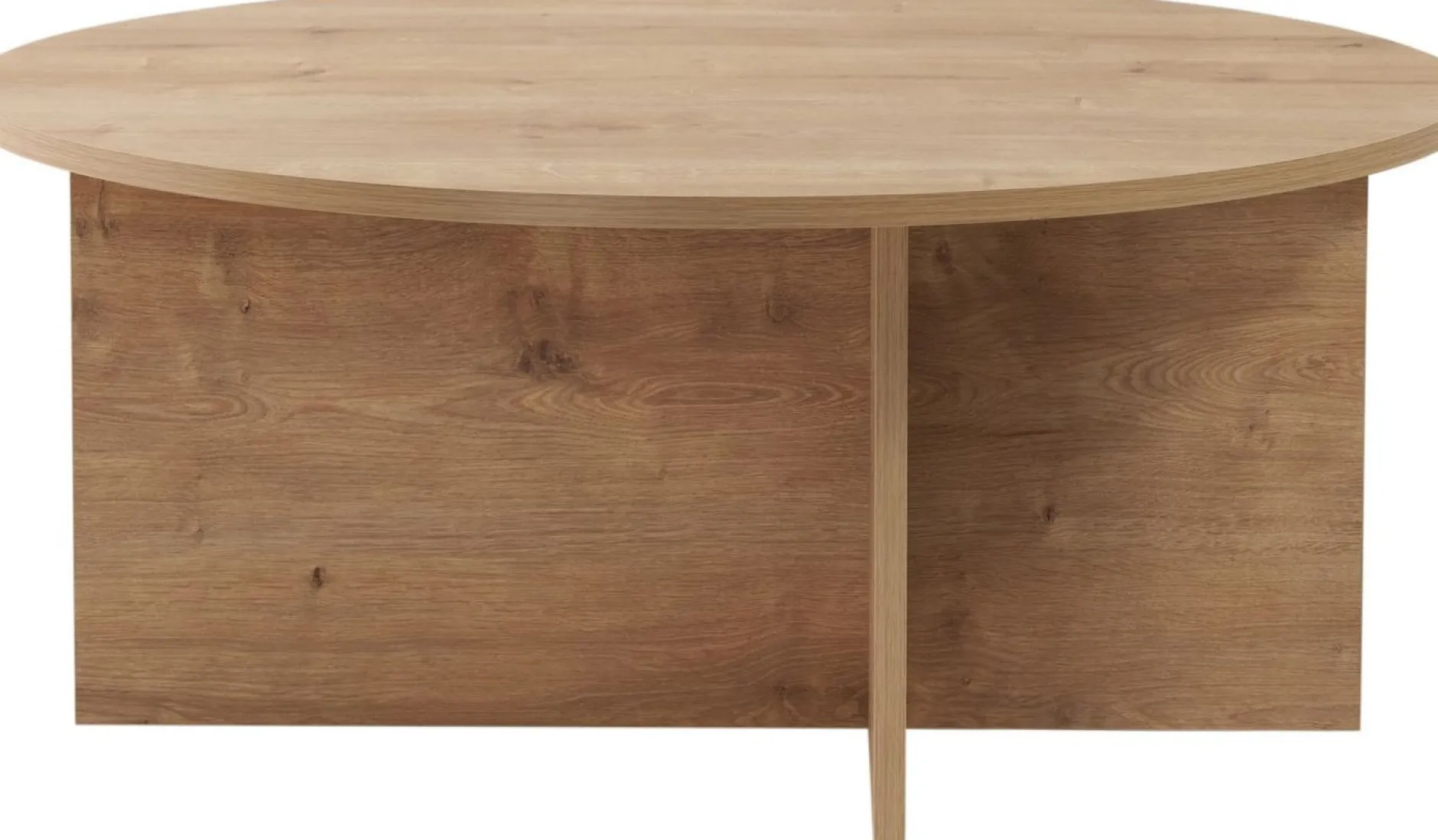 Couchtisch Soleil - 100% MELAMINE - Saphireiche - 40 x 90 x 90 cm