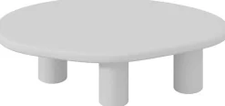 Couchtisch Tavares - 120x70x40cm - organische Form - ecru